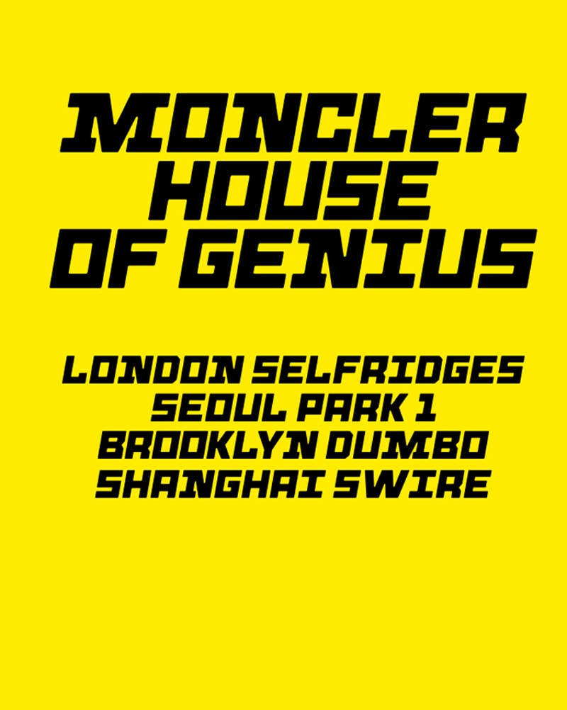 Moncler New Capsule In House Of Genius